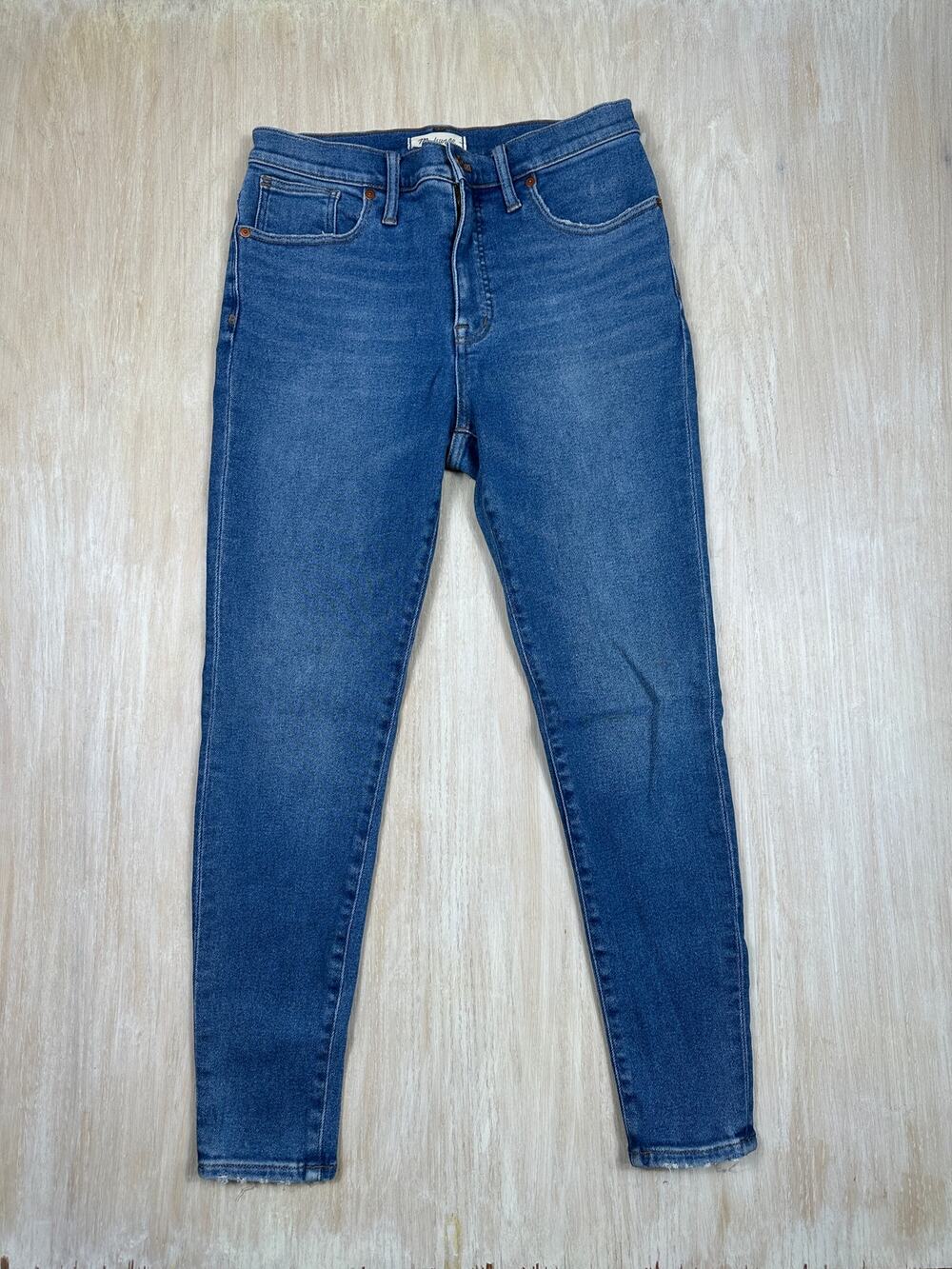 Madewell Medium Wash Mid Rise Skinny Jeans Stretch Classic Denim Casual 31